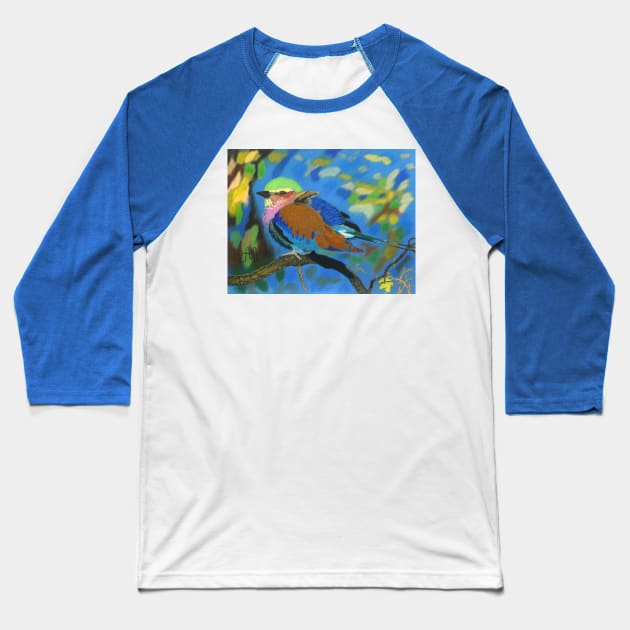 A colorful South African bird Baseball T-Shirt by Anton Liachovic